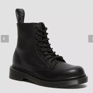 Dr. Marten Junior 1460 Pascal Lace-Up Black Boots Size 1